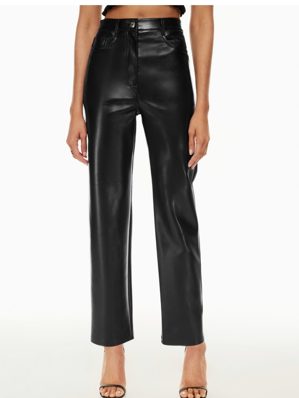 Wilfred Black Melina Faux Leather Pants